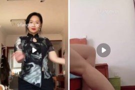 抖音 月姐  90万粉穿搭博主 露点 裸舞